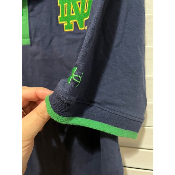 Under Armour University of Notre Dame Fighting Irish Polo Shirt - Size L - Picture 3 of 4